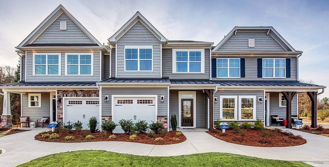 Exterior View of Dogwood Pointe Townhomes in Durham NC